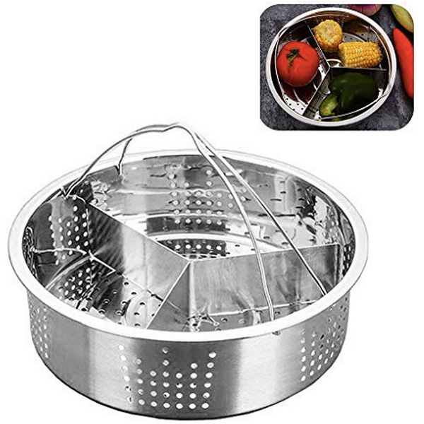 Trio Set Stainless Steel Steamer with Removable Separator