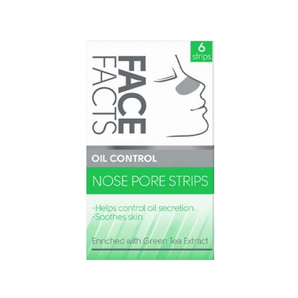 Face Facts Nose Pore Strips Green Tea (6 Strips)