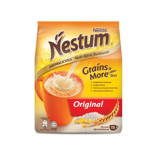 Nestum Grains & More 3 In 1 Original Cereal Drink 15's x 28g