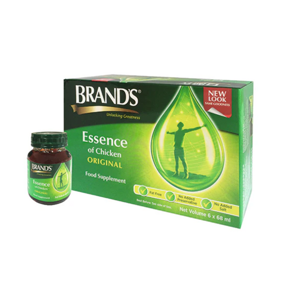 Brand's Essence of Chicken Drink Original Food Supplement (Pack of 6 x 68ml)