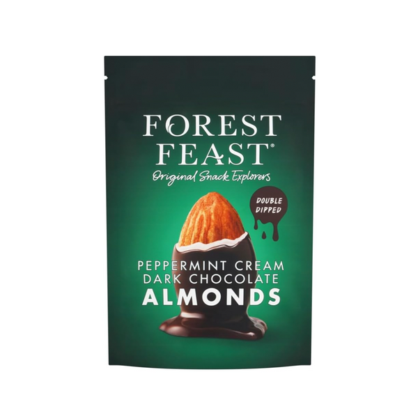 Forest Feast Peppermint Cream Dark Chocolate Almonds 120g