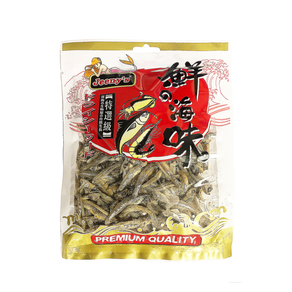 Jeeny's Dried Anchovies with Head On (100G)
