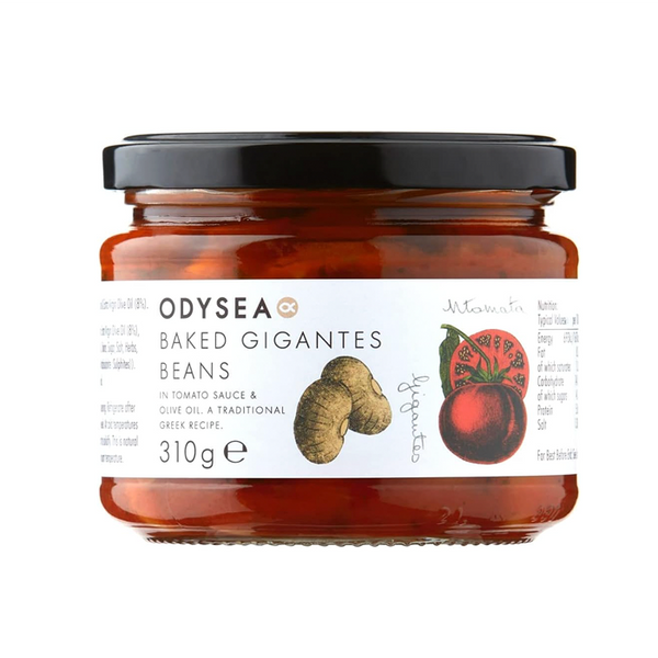 Odysea Baked Gigantes Beans in Tomato Sauce and Extra Virgin Olive Oil (310g)