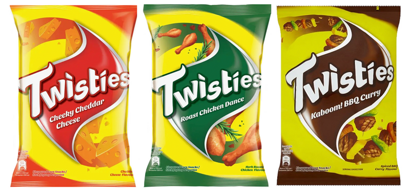 Twisties Cheeky Cheese Flavour (140g) – Food Sanctuary Twisties Cheeky Cheese Flavour (140g) – Food Sanctuary