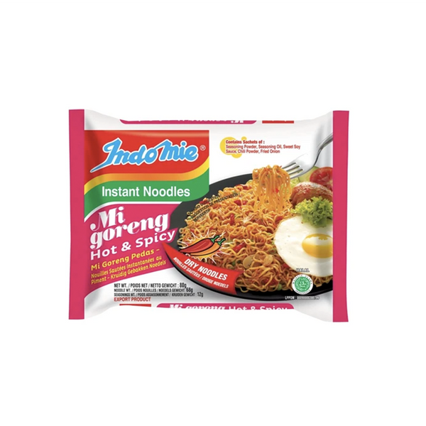 Indomie Mee Goreng Hot & Spicy Pedas Dried Noodles (80g)