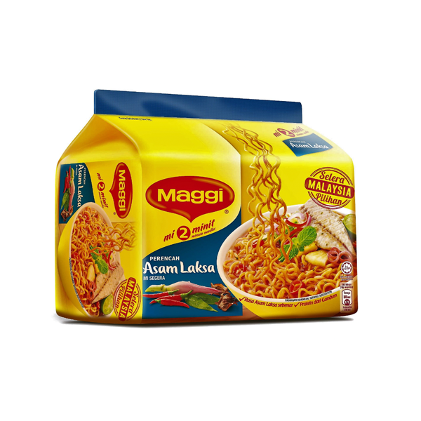 Maggi Instant Noodles Assam Laksa (5 Packs x 78G)