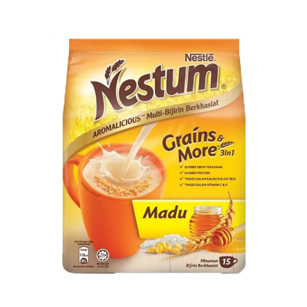 Nestum Grains & More 3 In 1 Honey Cereal Drink 15's x 28g