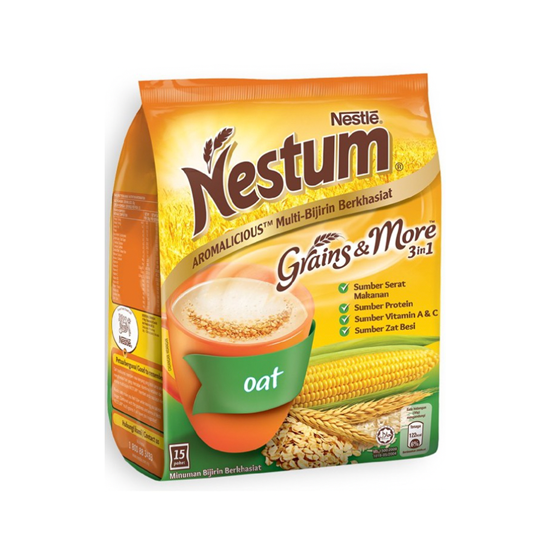 Nestum Grains & More 3 In 1 Oat Cereal Drink 15's x 30g
