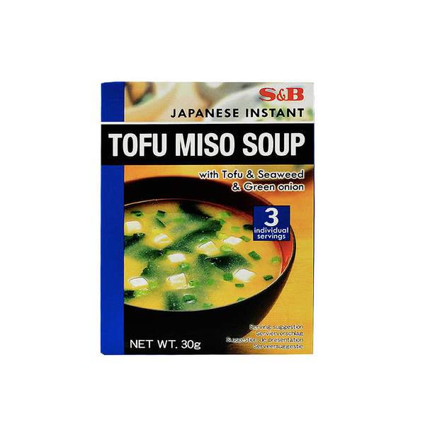 S&B Japanese Instant Tofu Miso Soup 3 Servings (30g)