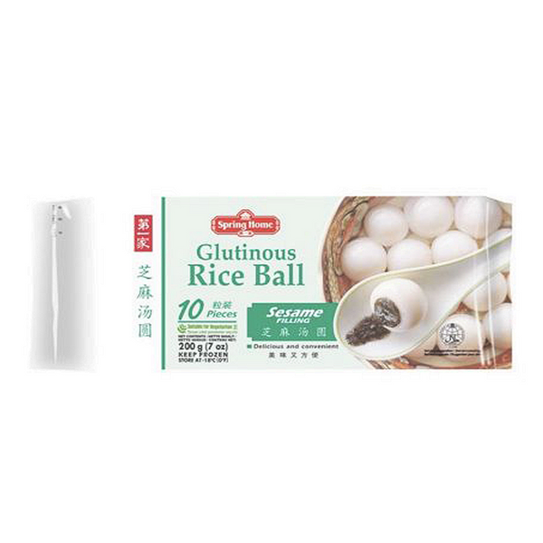 Spring Home Glutinous Rice Ball (Black Sesame Filling) 10 Pieces (200g)