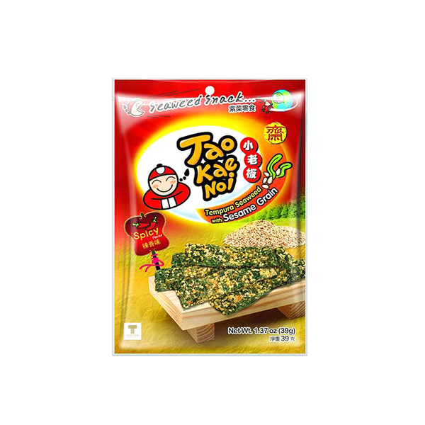 Taokaenoi Tempura Seaweed With Sesame Grain Spicy Flavour (39g)