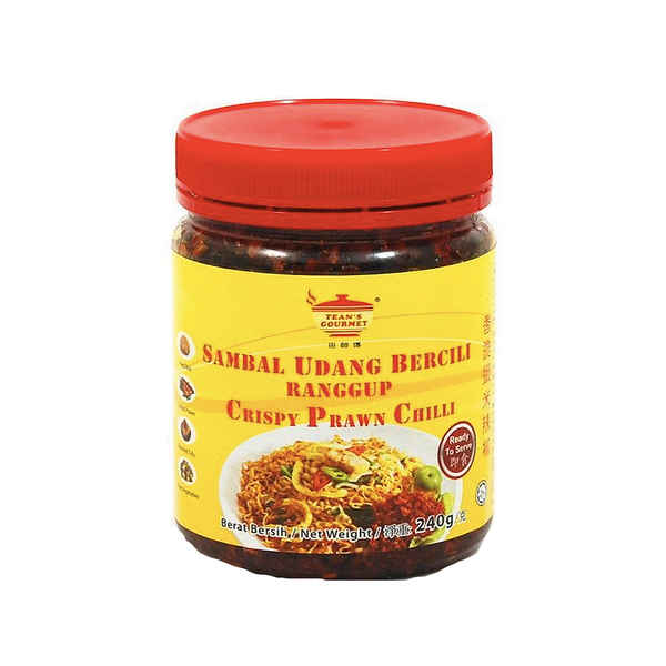 Tean's Gourmet Crispy Prawns Chilli Oil (240g)