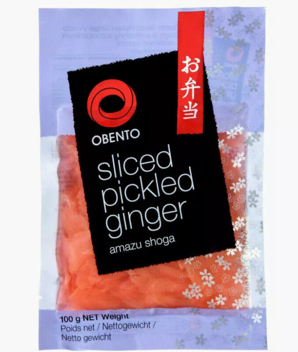 Obento Sliced Pickled Ginger (Pink) (100g)